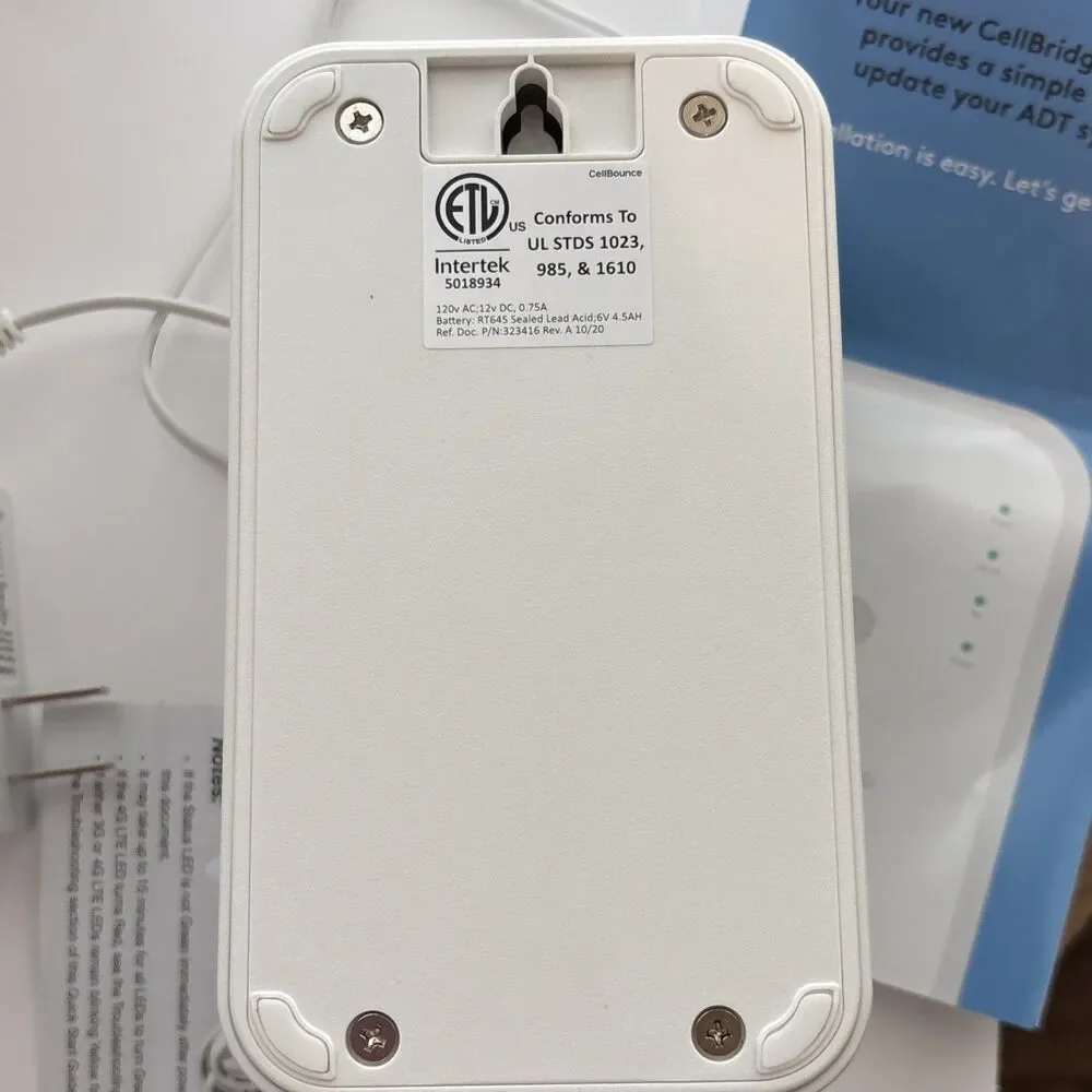 ADT CellBridge Alarm System Upgrade Unit, 3G to 4G, 24-hr Backup, New Open
